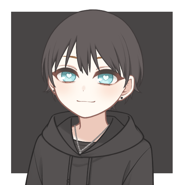 emo boy in black hoodie