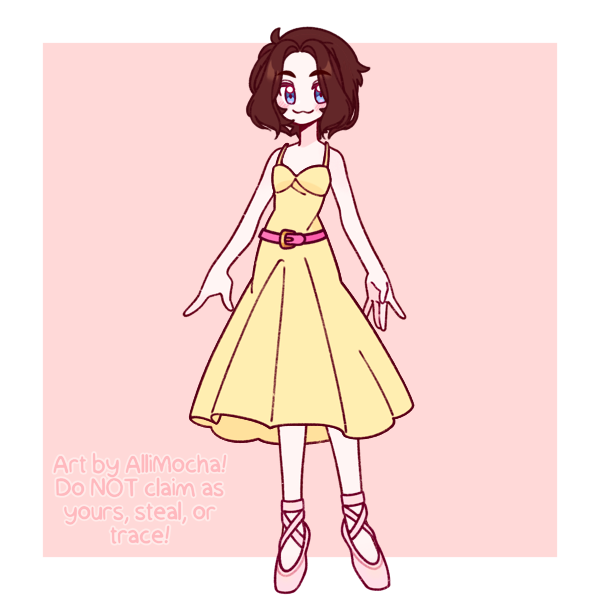 androgynous guy in casual dress and ballet shoes